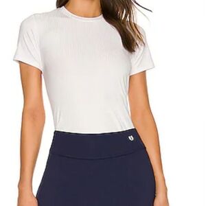 Brand NWT Eleven By Venus Williams Ribbed Love to Love Tee Size S